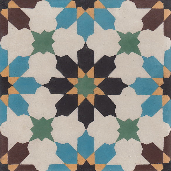 cementtile carreau ciment Karima 20x20 /C1 C3 C5 C7 C8 C19