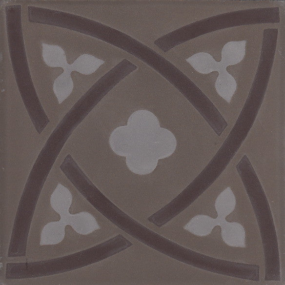 cementtile carreau ciment Gustave chocolate 20x20 /C2 C19 C609