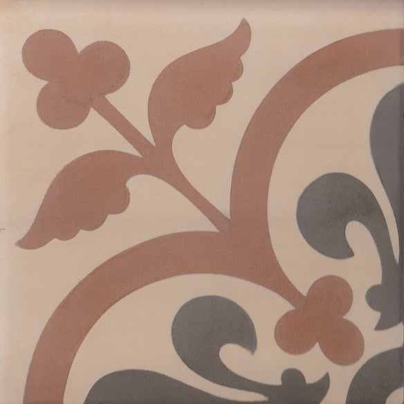 cementtile carreau ciment Louis caramel 20x20 /C39 C111 C609