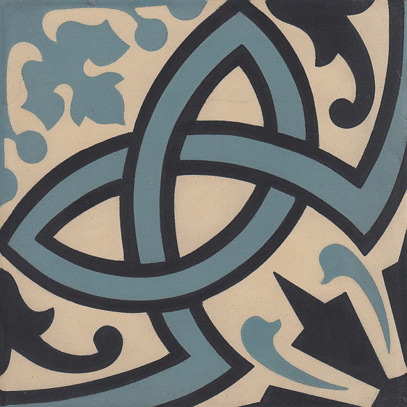 cementtile carreau ciment Camille bleu 20x20 /C28 C111 C112