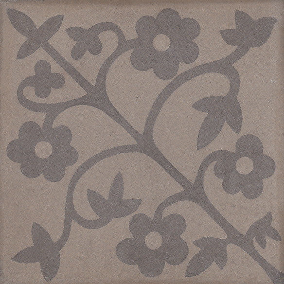 cementtile carreau ciment Emma taupe 20x20 /C609 C108