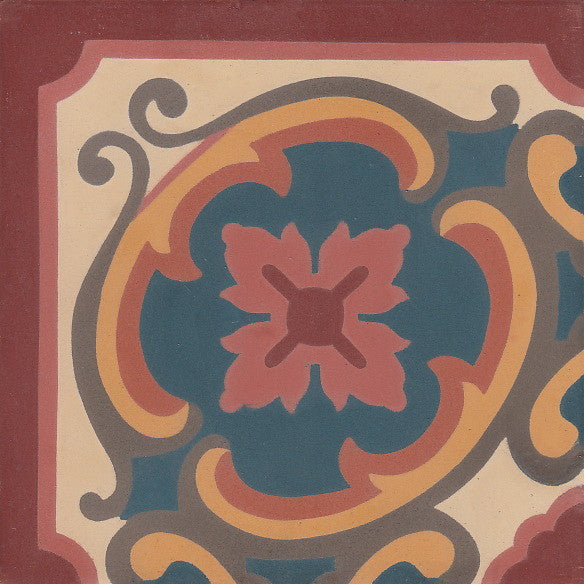 cementtile carreau ciment Lilly Corner FR20x20 /C4 C5 C8 C11 C12 C111 C609