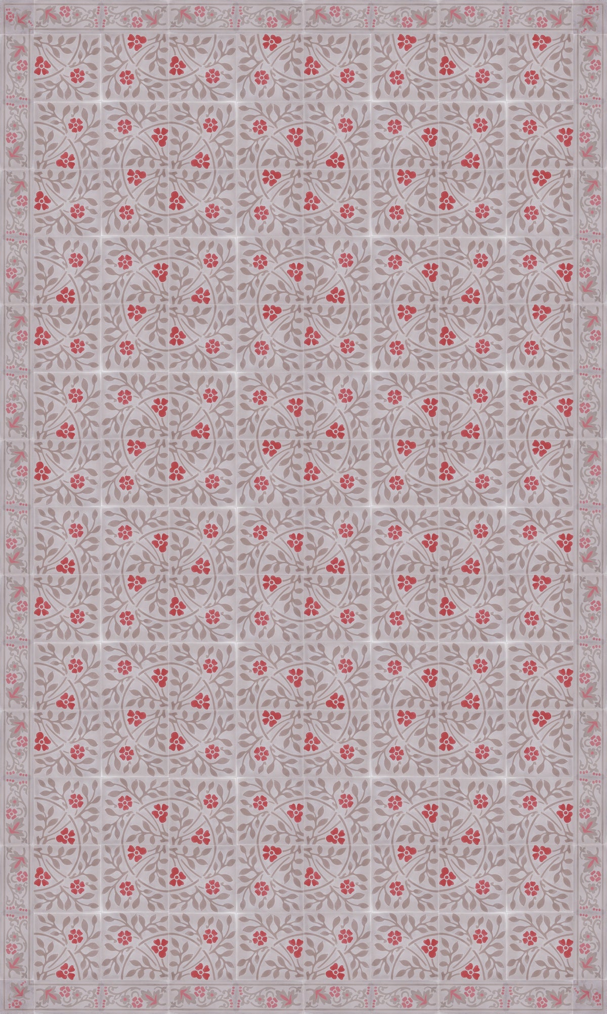 Roseline Frise red FR10x20