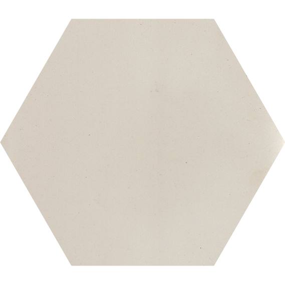cementtile carreau ciment UNI C1 white  HEX20 /C1