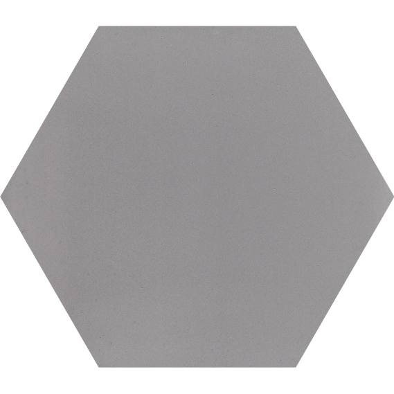 cementtile carreau ciment UNI C2 steelgrey  HEX15 /C2