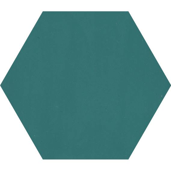 cementtile carreau ciment UNI C260 Turquoise HEX15 /C260